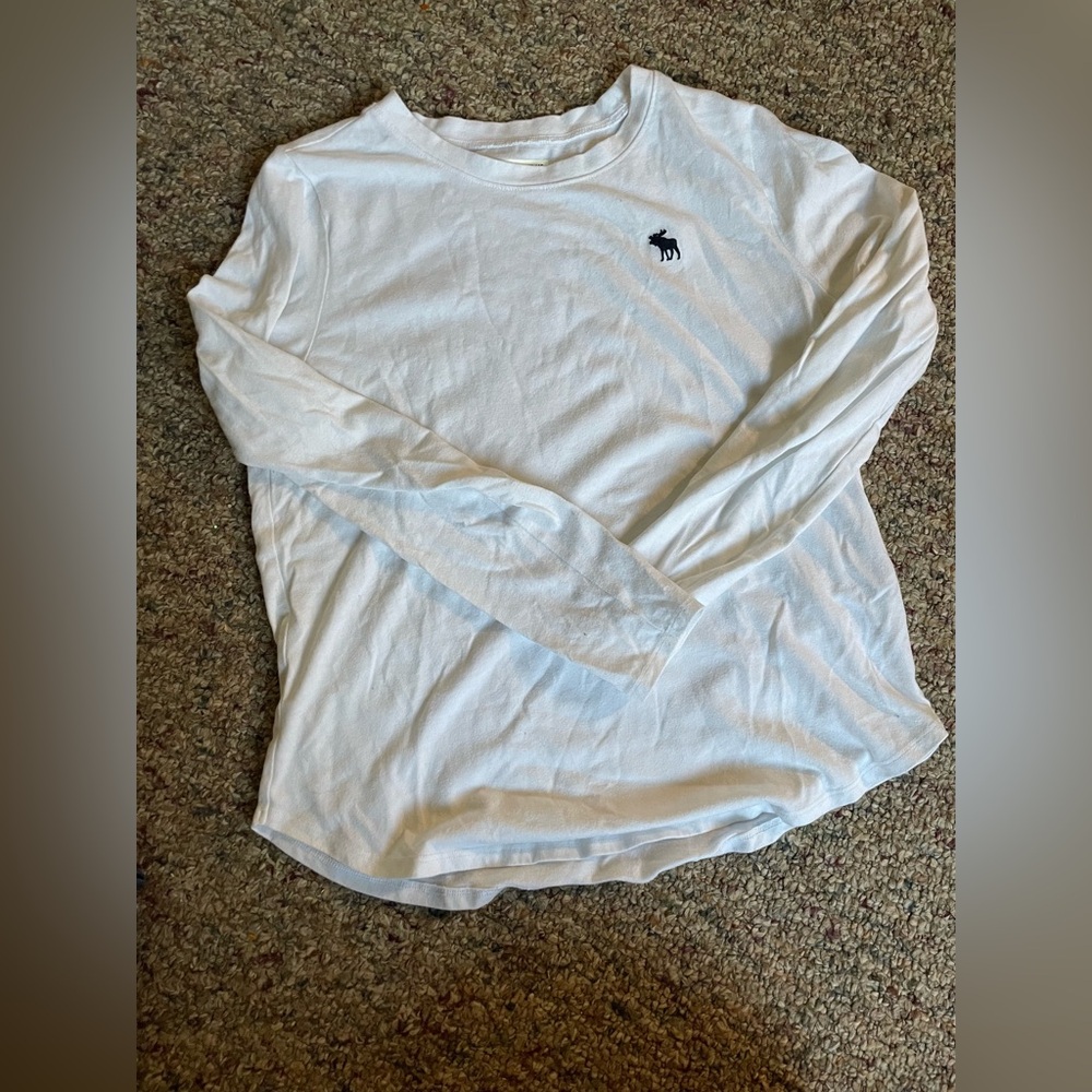 White long sleeve Abercrombie shirt